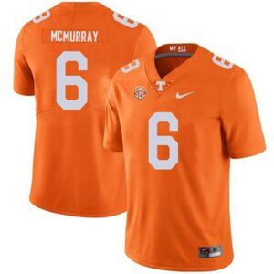 Mens Kids Youths JALEN MCMURRAY Orange Stitched Jersey Vapor